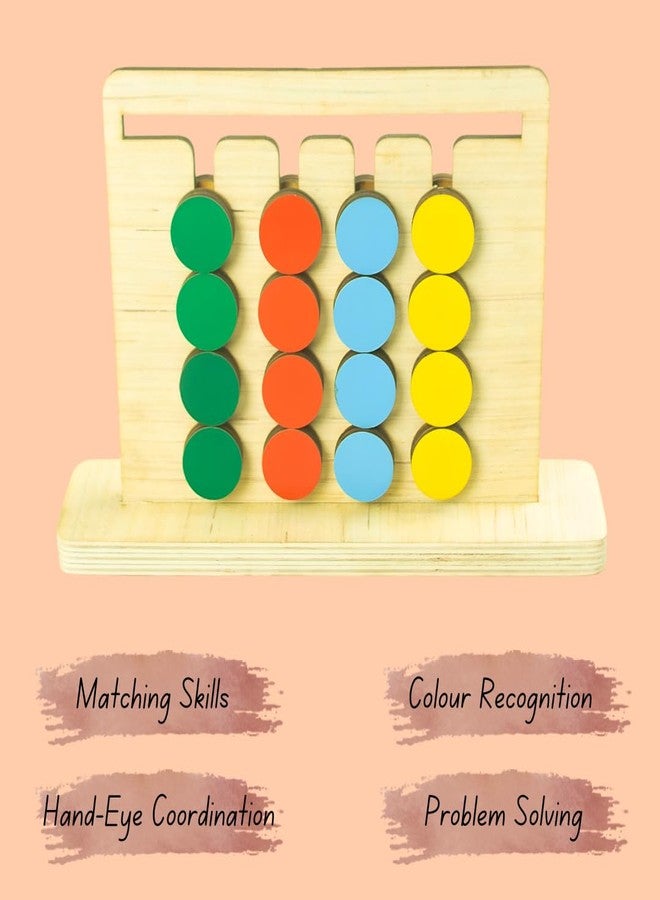 Techny Birds Technybirds Kids Montessori Slide Puzzle Game IPattern & Color Matching Learning Toys for Kids 4-8 Years I Birthday Gift for Unisex I Preschool Educational Activity Toy for 4,5,6,7,8 I Travel Friendly - Image 5